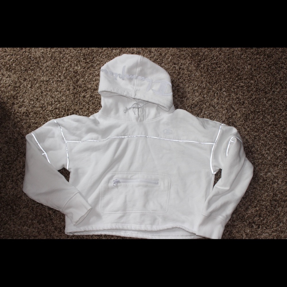 champion cropped hoodie